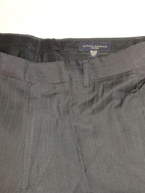 Banana Republic Modern Men's Dark Charcoal Pinstripe Dress Pants